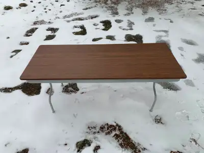 Wide folding table Davidson is ideal for hosting events and is designed for both indoor and outdoor...