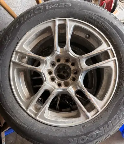 15 inch rims , multi bolt pattern, with tires