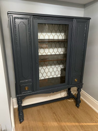 Antique Painted Display Cabinet