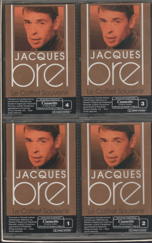 JACQUES BREL -CASSETTE AUDIO dans CD, DVD et Blu-ray  à Saint-Hyacinthe - Image 2