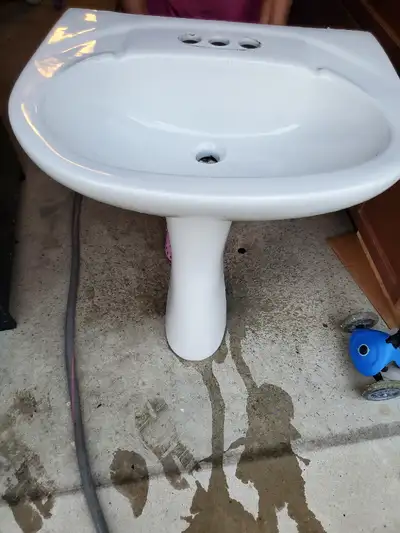 Pedestal Sink - White - $50 Bucks, View more