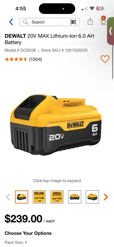 dewalt 20v 6 ah  , View more