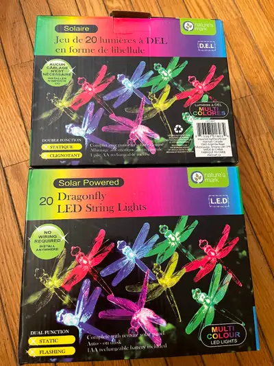 LED Dragonfly String Lights - Coloured, View more