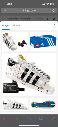 Lego Adidas Superstar Shoe