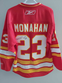 Reebok Calgary Flames Signed Sean Monahan Jersey