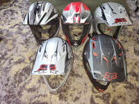 Motorcycle and downhill bike helmets