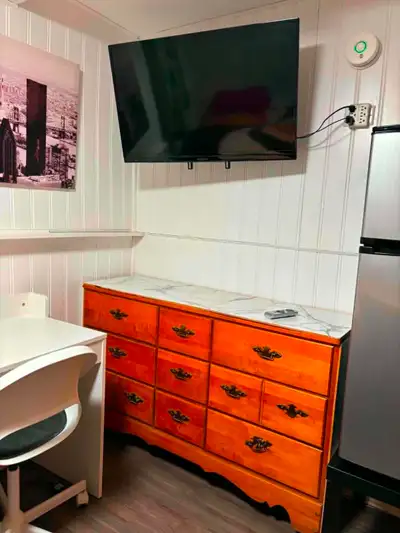 Includes heat, light, water and unlimited internet. Clean house and private bedrooms with TV po at r...