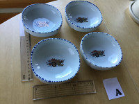 4 Antique Japanese ceramic dishes japan plate bowl