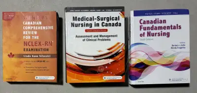 1) Saunders Canadian Comprehensive Review for the NCLEX-RN 2) Medical-Surgical Nursing in Canada, 4t...