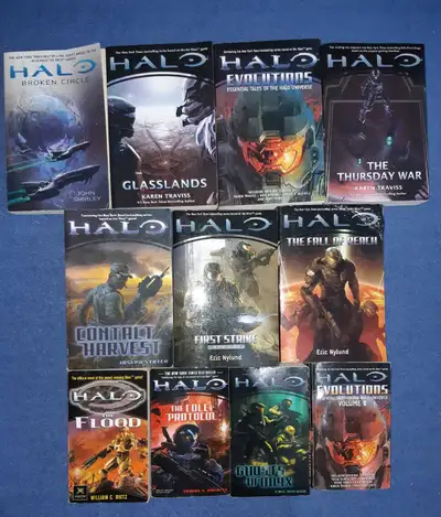 Halo Novels Lot Of 11 Books, View more