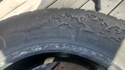 Two winter tires, don't have the vehicle anymore.. still in good shape..$50