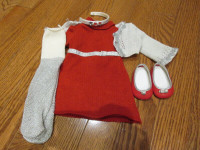 American Girl Red and Silver Set