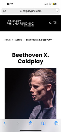 Beethoven x Coldplay Calgary April 27 
