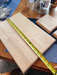 3 piece Soild wood Butcher block counter top cutting board. and 