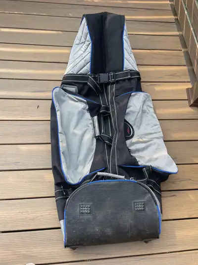 Datrek wheeled travel golf bag case with padded head cover, View more