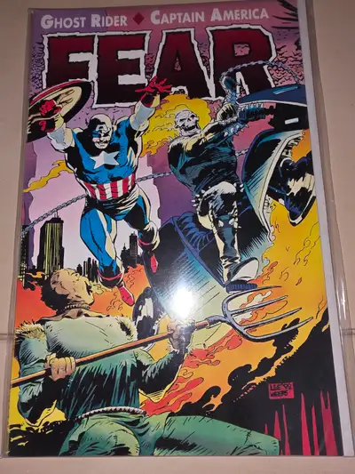 Ghost Rider Captain America FEAR Magazine Comic Book Novel, View more