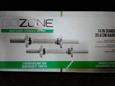 Brand new spinlock chrome steel dumbbell bars - $20, View more