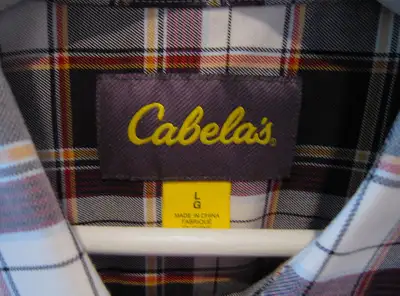 Mens Cabelas Plaid Shirt Large, View more