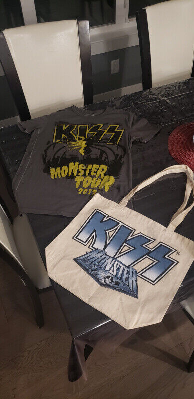 KISS MONSTER VIP SHIRT AND BAG PACK. r in Arts & Collectibles in St. Albert