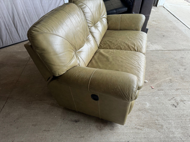 Leather Recliner Sofa in Couches & Futons in Strathcona County - Image 3
