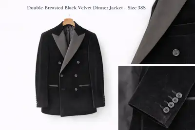 Sondergaard Double Breasted Velvet Dinner Jacket - 38S, View more
