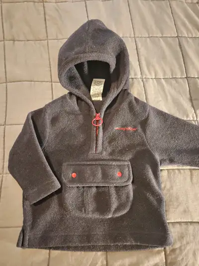 Manteau en polar pour automne ou printemps. Tommy Hilfiger 6-12 mois Bleu marin