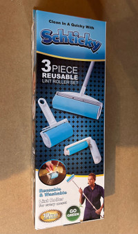 Schticky 3 Piece Reusable Lint Roller Set