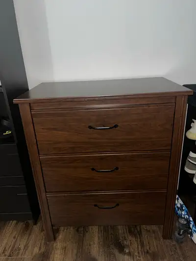 Three Drawer Chest - Brown , View more