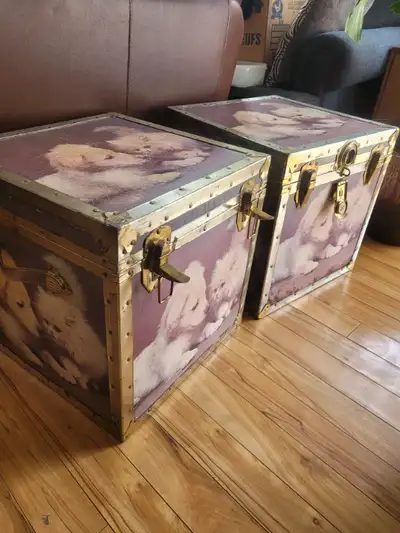 2 storage chests, View more