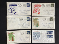 1965 - FDC ( Christmas ) Canadian postage stamp envelopes.