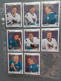 Carte de hockey Sharks de San José Upper Deck 1991-1992 San Jose