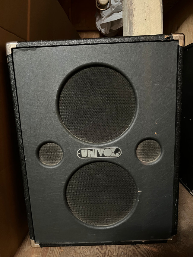 Cab speakers 2x12 Univox U1205 vintage dans Amplificateurs et pédales  à Longueuil/Rive Sud