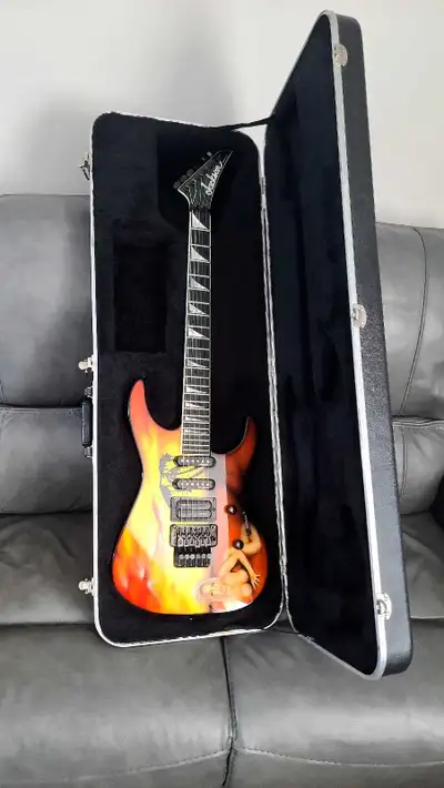 1995 USA Jackson SL1 Soloist Guitar with extremely rare custom airbrushed "Reclining Woman" graphic,...