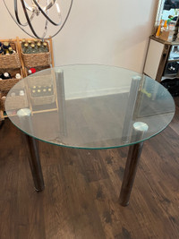 Glass Round  Table 