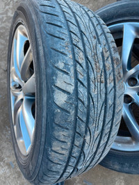 Set of 225/55R17Michelin tires with Infiniti G35x Aluminum Rims