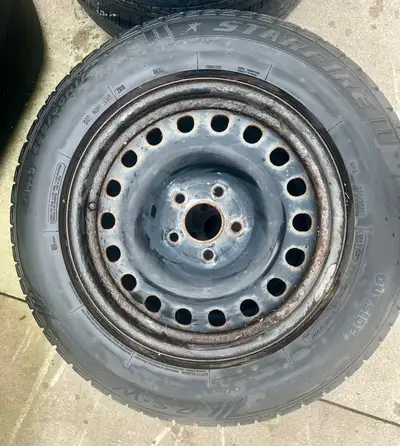 Winter Tires on Rims Came off a 2011 Terrain Bolt pattern 5x120 $35 for the pair Pickup in Caledonia...