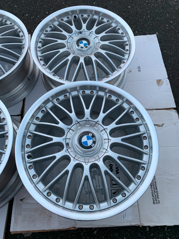 Set of OEM BMW 101M 2 Piece BBS 19" E60 rims in showroom cond in Tires & Rims in Delta/Surrey/Langley - Image 3
