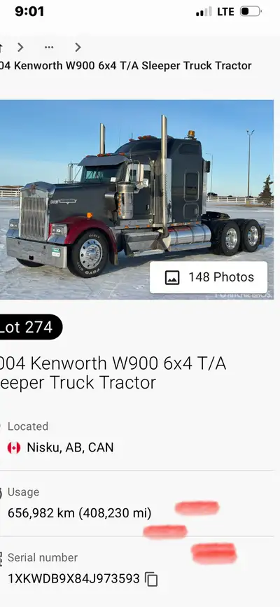 Ritchie Bros Auction – Diamond Auction Truck! Lot #274 – March 17-19, 2026 Owner retiring from truck...