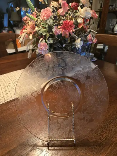 Vintage Pink Depression Glass - Wild Rose , View more