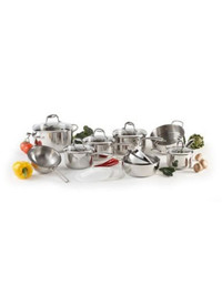 Lagostina Ambiente 15-Piece Stainless Steel Cookware set
