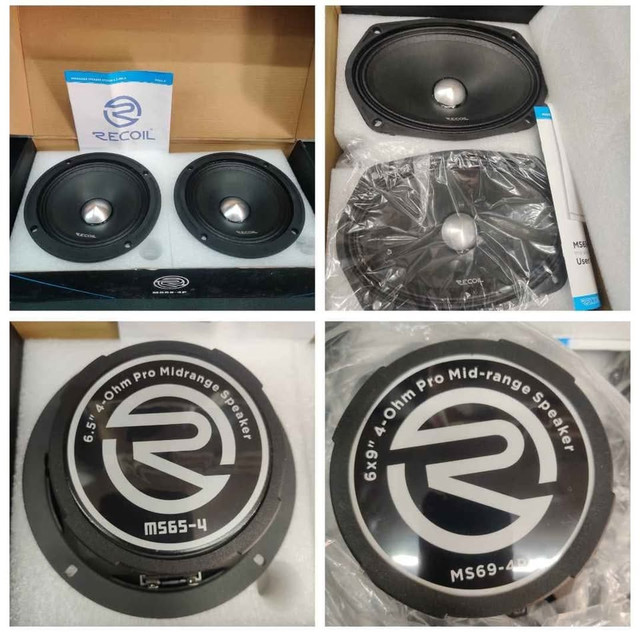 2 pairs 6.5" and 6"x9" Recoil Mid Bass Divers Speakers in Audio & GPS in City of Toronto