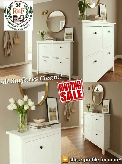 ✴️IKEA HEMNES Shoe Cabinet (4 Compartments) - White, View more