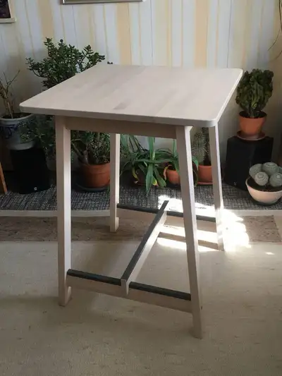 IKEA NORRÅKER Solid Birch Bar Table – $100, View more