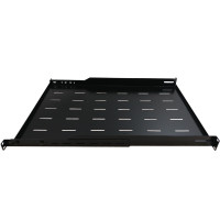 19 inch 4-post Mount Vented Shelf  1U Adjusts from 25 to 35 inch