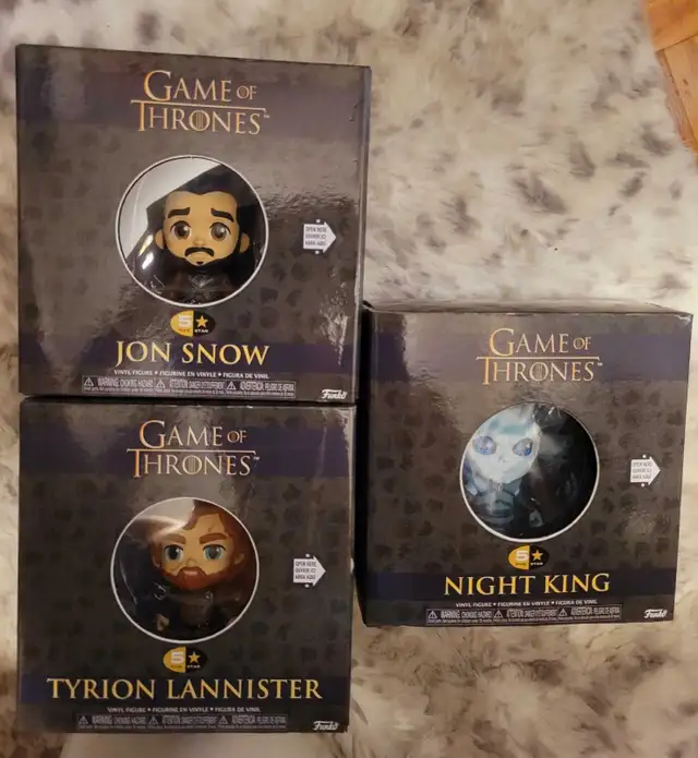 Funko pop 5 star game of thrones figures BNIB 