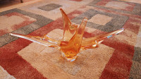 Vase en verre soufflé art déco années 60 style Murano / Murano s