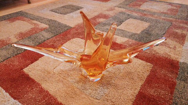 Vase en verre soufflé art déco années 60 style Murano / Murano s dans Art et objets de collection  à Ville de Montréal