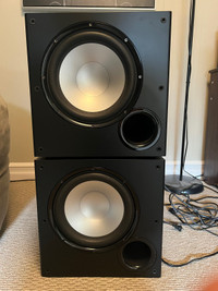 Two Polk psw-108 10” subwoofers
