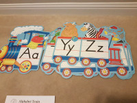 Alphabet train wall decor For playroom or homeschool