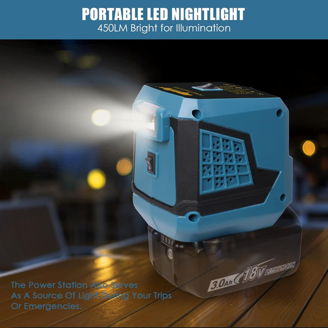 Portable Power Station for Makita 18v Battery 200W Cordless Inve in Power Tools in City of Toronto - Image 4